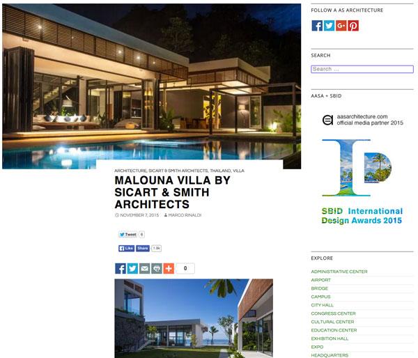 A as Architecture Malouna Villa 9PM Asia article
